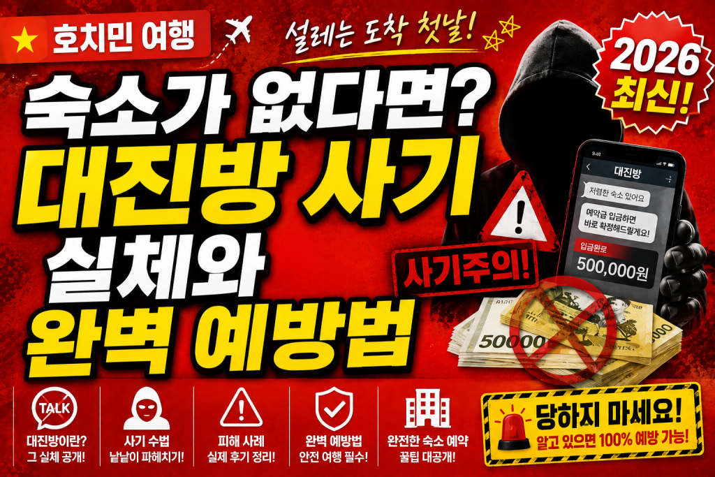 호치민 숙소 대진방 사기